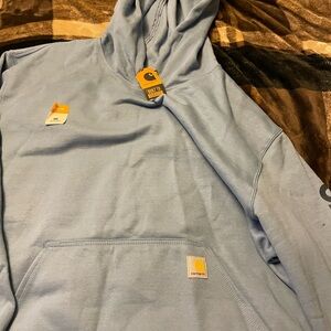 Carhartt Men's Light Blue Hoodie